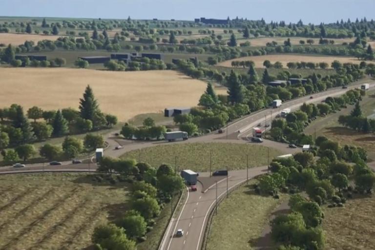 A CGI of the Chatham Green Roundabout